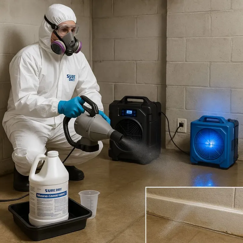 Sanitization and Odor Removal process in Clinton, ME